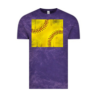 Cloud Purple distressed softball pattern Vintage Tee - TumblerDesignByShophia