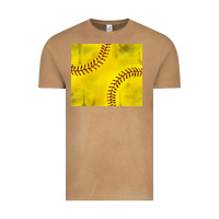 Distressed Softball Pattern Vintage Tee | Teevron