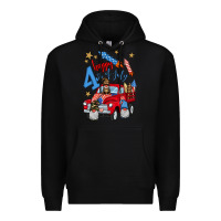 Black 4th of july truck  1 Premium Hoodie - BundleAndBundleShop