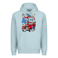 Blue Mist 4th of july truck  1 Premium Hoodie - BundleAndBundleShop