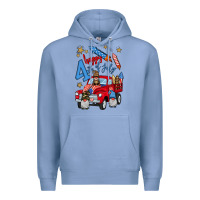 Colony Blue 4th of july truck  1 Premium Hoodie - BundleAndBundleShop