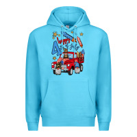 Ocean Blue 4th of july truck  1 Premium Hoodie - BundleAndBundleShop