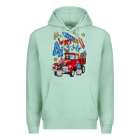 Seafoam 4th of july truck  1 Premium Hoodie - BundleAndBundleShop