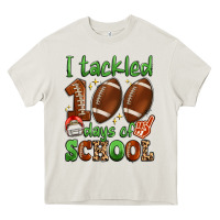Cream i tackled 100 days of school Heavy Core Tee - Artiststas