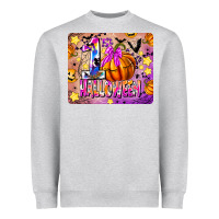 Heather Grey 1st Halloween Heavyweight Sweatshirt - CowhideDigitalArt