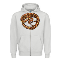 Dove Grey Corn Snake Illustrations Zipper Hoodie - LillyAllenDesigns