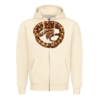 Sandshell Corn Snake Illustrations Zipper Hoodie - LillyAllenDesigns