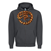 Smoke Corn Snake Illustrations Zipper Hoodie - LillyAllenDesigns