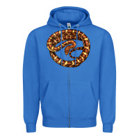 True Royal Corn Snake Illustrations Zipper Hoodie - LillyAllenDesigns