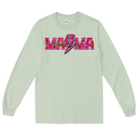 Matcha Mama neon lightning bolt mother's day Long Sleeve Tee - HowdyJamesFarm