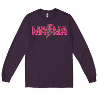 Plum Mama neon lightning bolt mother's day Long Sleeve Tee - HowdyJamesFarm