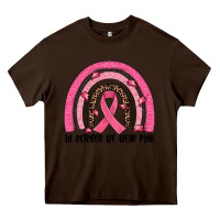 Chocolate Brown in october we wear pink rainbow Heavy Core Tee - JahusDesignShop