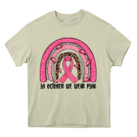 Mossy in october we wear pink rainbow Heavy Core Tee - JahusDesignShop