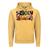 Vintage Mustard mooey christmas Vintage Hoodie - CowGirlArtShop