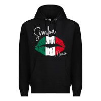 Black GGT Travel Souvenir Style SINALOA MX Flag Lips Premium Hoodie - trangStudio