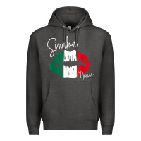 Charcoal Heather GGT Travel Souvenir Style SINALOA MX Flag Lips Premium Hoodie - trangStudio
