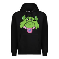Black Candy Land Halloween Plumpy Big Face Premium Hoodie - trangStudio