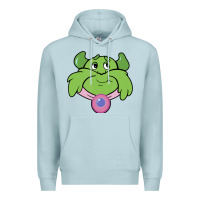 Blue Mist Candy Land Halloween Plumpy Big Face Premium Hoodie - trangStudio