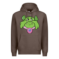 Coffee Candy Land Halloween Plumpy Big Face Premium Hoodie - trangStudio
