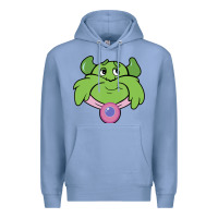 Colony Blue Candy Land Halloween Plumpy Big Face Premium Hoodie - trangStudio