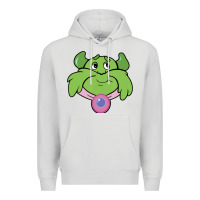 Dove Grey Candy Land Halloween Plumpy Big Face Premium Hoodie - trangStudio
