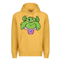 Mustard Candy Land Halloween Plumpy Big Face Premium Hoodie - trangStudio