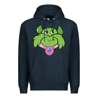 Navy Candy Land Halloween Plumpy Big Face Premium Hoodie - trangStudio