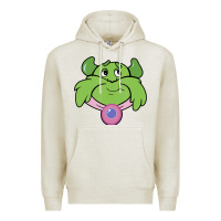 Oatmeal Heather Candy Land Halloween Plumpy Big Face Premium Hoodie - trangStudio