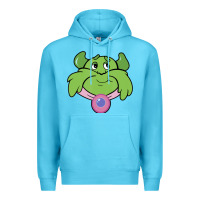 Ocean Blue Candy Land Halloween Plumpy Big Face Premium Hoodie - trangStudio