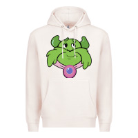 Pale Pink Candy Land Halloween Plumpy Big Face Premium Hoodie - trangStudio