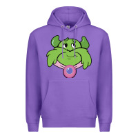 Purple Candy Land Halloween Plumpy Big Face Premium Hoodie - trangStudio