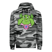 Slate Camo Candy Land Halloween Plumpy Big Face Premium Hoodie - trangStudio