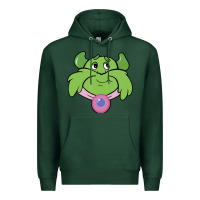 Sports Green Candy Land Halloween Plumpy Big Face Premium Hoodie - trangStudio