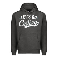 Charcoal Heather Lets Go Ceiling Fan Halloween Premium Hoodie - trangStudio