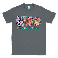 Charcoal Heather Peace love Easter Classic Tee - NancyCooperArtShop
