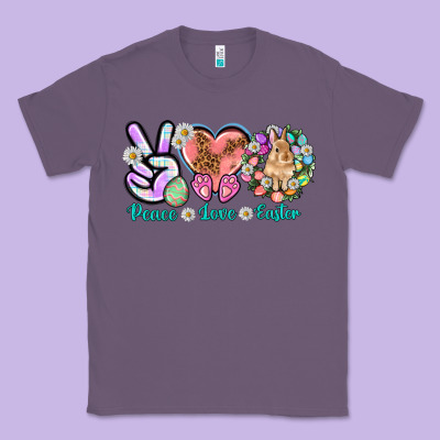 Peace Love Easter Classic Tee Designed By Nancycooperartshop