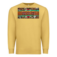 Western Wild And Floral Leopard  Cowhide Licanse Plate Premium Sweatshirt | Teevron