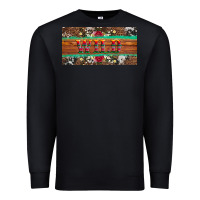 Black western wild and floral leopard  cowhide licanse plate Premium Sweatshirt - Artiststas