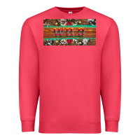 Cardinal western wild and floral leopard  cowhide licanse plate Premium Sweatshirt - Artiststas