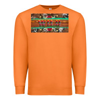 Carrot western wild and floral leopard  cowhide licanse plate Premium Sweatshirt - Artiststas