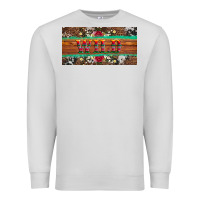 Dove Grey western wild and floral leopard  cowhide licanse plate Premium Sweatshirt - Artiststas