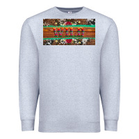 Heather Grey western wild and floral leopard  cowhide licanse plate Premium Sweatshirt - Artiststas