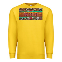Lemon western wild and floral leopard  cowhide licanse plate Premium Sweatshirt - Artiststas