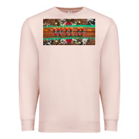Pale Pink western wild and floral leopard  cowhide licanse plate Premium Sweatshirt - Artiststas