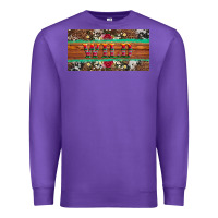 Purple western wild and floral leopard  cowhide licanse plate Premium Sweatshirt - Artiststas