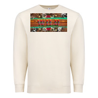 Sandshell western wild and floral leopard  cowhide licanse plate Premium Sweatshirt - Artiststas