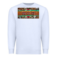 White western wild and floral leopard  cowhide licanse plate Premium Sweatshirt - Artiststas