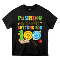 Black pushing my teacher's buttons for 100 days Heavy Core Tee - Artiststas