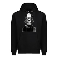 Black Classic Halloween Monster Horror Movie Frankenstein Monster Premium Hoodie - trangStudio