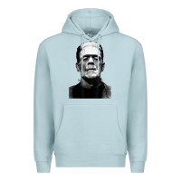 Blue Mist Classic Halloween Monster Horror Movie Frankenstein Monster Premium Hoodie - trangStudio